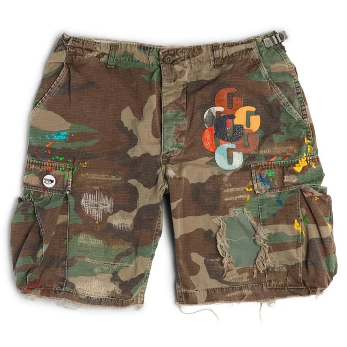 G Patch Woodland Gallery Dept Camo Cargo Shorts