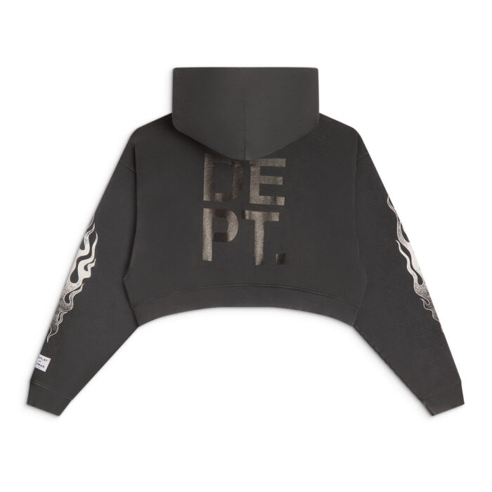 Dept Women’s Cropped Flames Hoodie